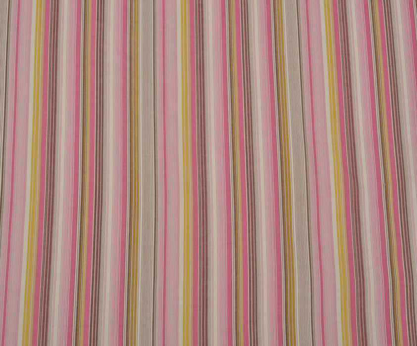 ÇİZGİLİ POPLİN KUMAŞ - PEMBE