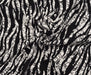 ZEBRA DESENLİ VİSKON KUMAŞ - SİYAH
