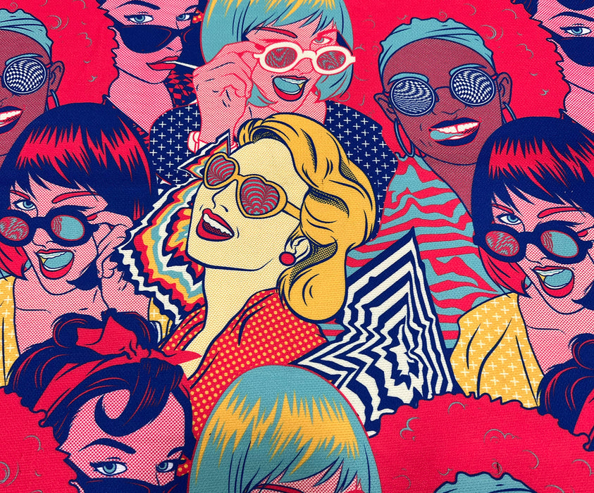 POPART KIZLAR DİJİTAL BASKI KUMAŞ - HARMONİ