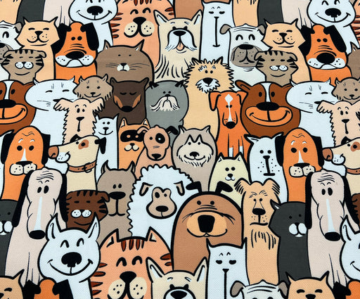 TATLI KÖPEKLER DİJİTAL BASKI KUMAŞ - HARMONİ