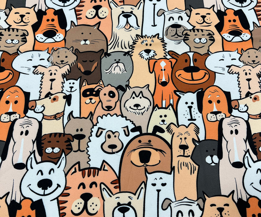 TATLI KÖPEKLER DİJİTAL BASKI KUMAŞ - HARMONİ