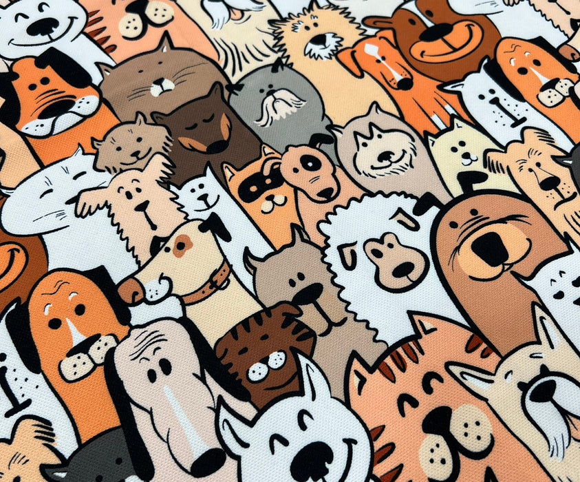 TATLI KÖPEKLER DİJİTAL BASKI KUMAŞ - HARMONİ