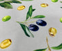 ZEYTİN DALLARI DİJİTAL BASKI KUMAŞ - GRİ