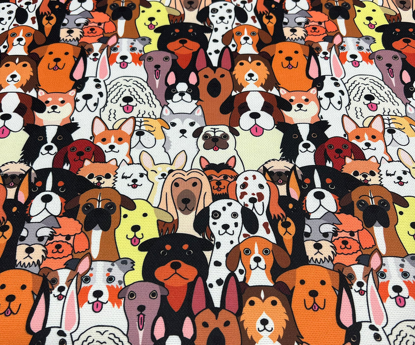 TATLI KÖPEKLER DİJİTAL BASKI KUMAŞ - HARMONİ