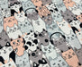 KEDİLER DİJİTAL BASKI KUMAŞ - HARMONİ