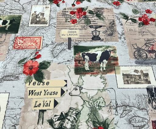 KARTPOSTAL DESEN DİJİTAL BASKI KUMAŞ - HARMONİ