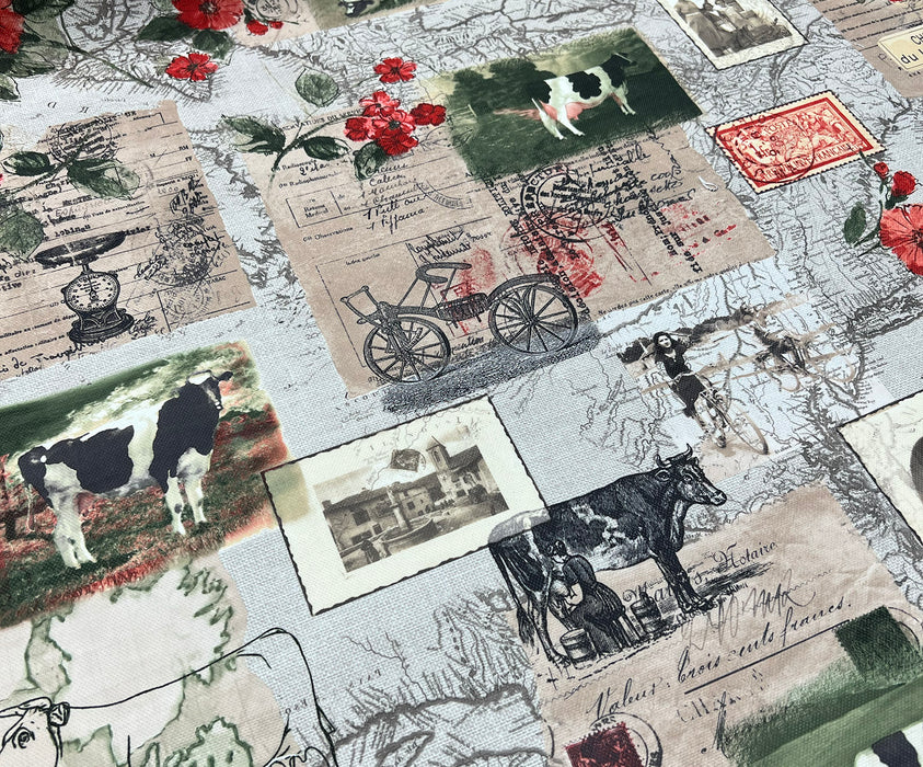 KARTPOSTAL DESEN DİJİTAL BASKI KUMAŞ - HARMONİ