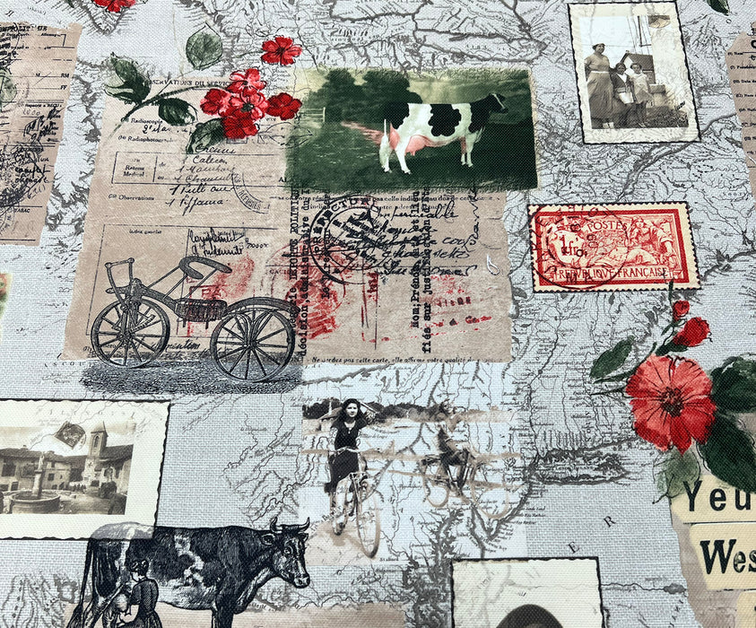 KARTPOSTAL DESEN DİJİTAL BASKI KUMAŞ - HARMONİ