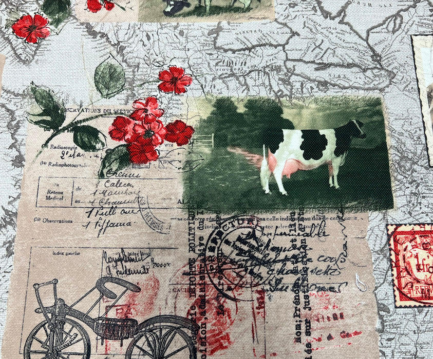KARTPOSTAL DESEN DİJİTAL BASKI KUMAŞ - HARMONİ