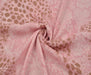ÇİÇEK DESENLİ ŞİFON KUMAŞ - PEMBE
