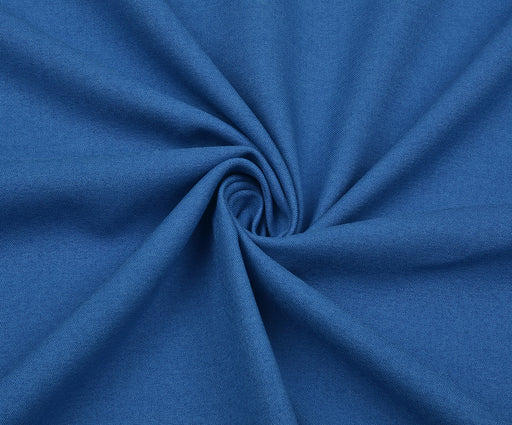 DÖKÜMLÜ GABARDİN KUMAŞ - MAVİ