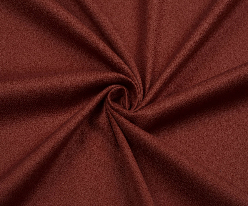 DÖKÜMLÜ KREP KUMAŞ - BORDO