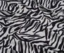 ZEBRA DESENLİ PAMUK KUMAŞ - SİYAH