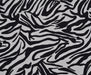 ZEBRA DESENLİ PAMUK KUMAŞ - SİYAH