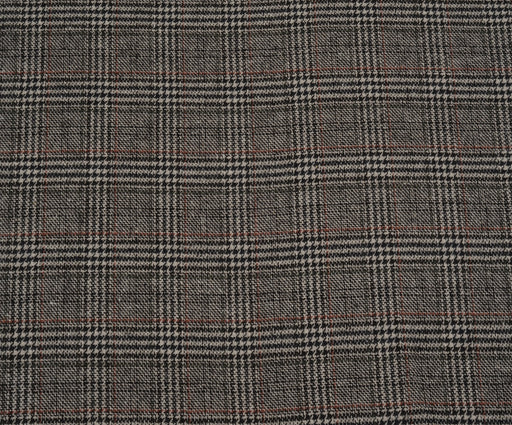 EKOSE DESENLİ ŞANEL BUKLET KUMAŞ - VİZON