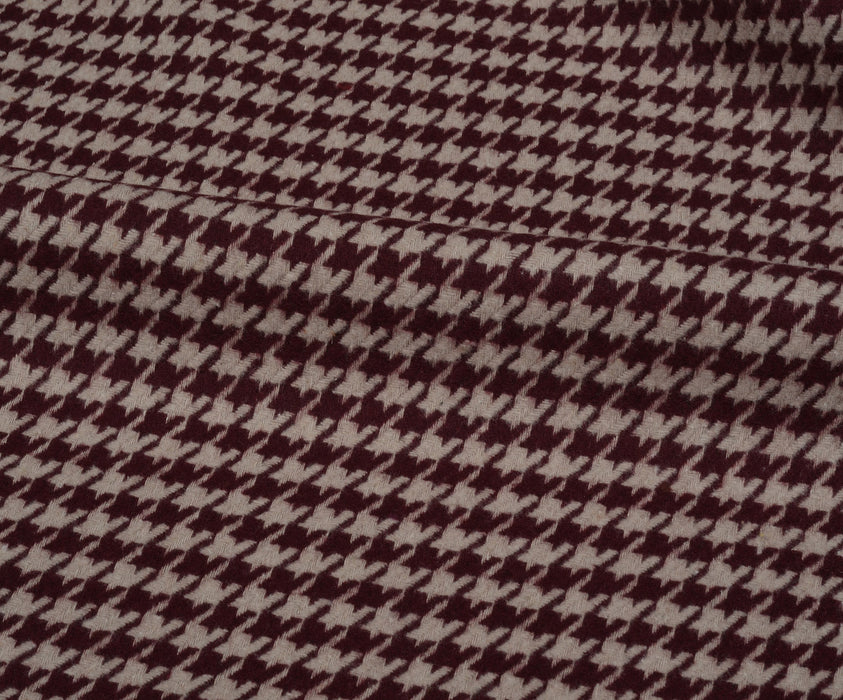 KAZAYAĞI DESENLİ ŞANEL BUKLET KUMAŞ - BORDO