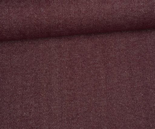 BALIKSIRTI DESENLİ ŞANEL BUKLET KUMAŞ - BORDO