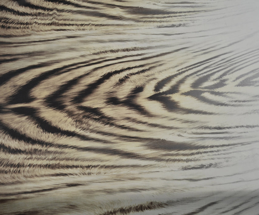 ZEBRA DESENLİ ŞİFON KUMAŞ - KAHVE