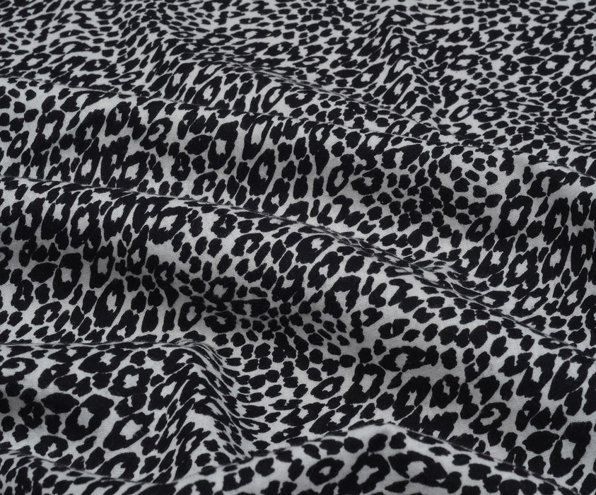 LEOPAR DESENLİ FLANEL PAMUK KUMAŞ