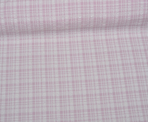 KABARTMA EKOSE DESENLİ KUMAŞ - PEMBE