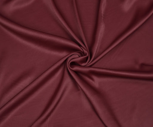 VİSKON SATEN KUMAŞ - BORDO