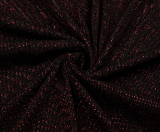SİMLİ ÖRME KUMAŞ - BORDO
