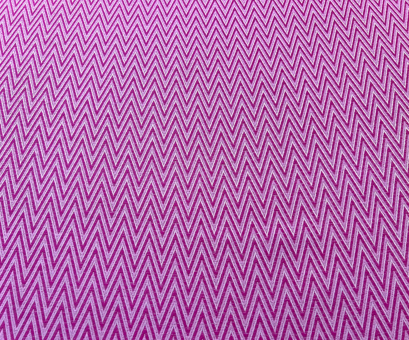 ZİKZAK DESENLİ KUMAŞ - PEMBE