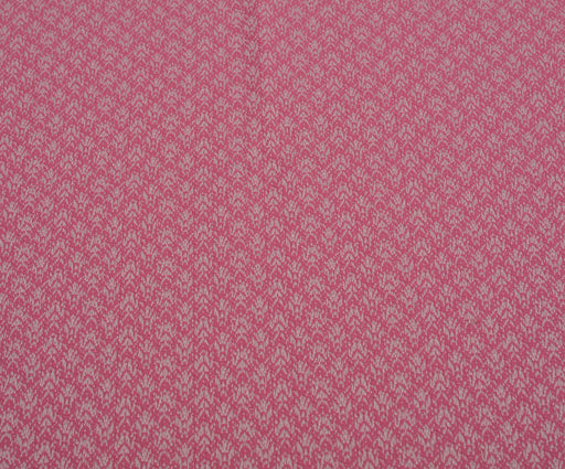 DESENLİ BUKLET ŞANEL KUMAŞ - PEMBE