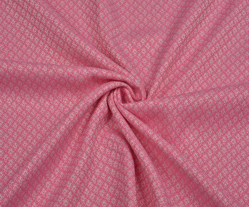 DESENLİ BUKLET ŞANEL KUMAŞ - PEMBE