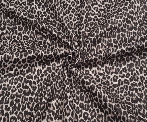 LEOPAR DESENLİ NUBUK KUMAŞ - BEJ