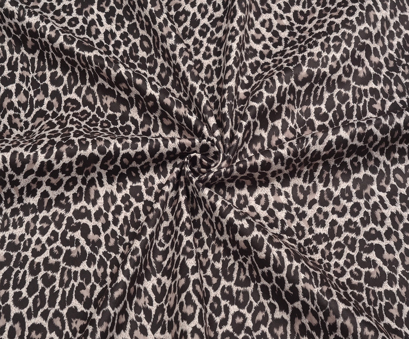 LEOPAR DESENLİ NUBUK KUMAŞ - BEJ