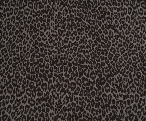 LEOPAR DESENLİ NUBUK KUMAŞ - GRİ