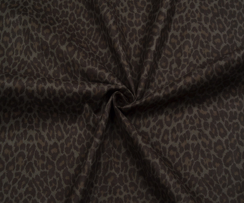 LEOPAR DESENLİ NUBUK KUMAŞ - HAKİ