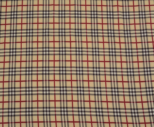 EKOSE DESENLİ NUBUK KUMAŞ - KREM
