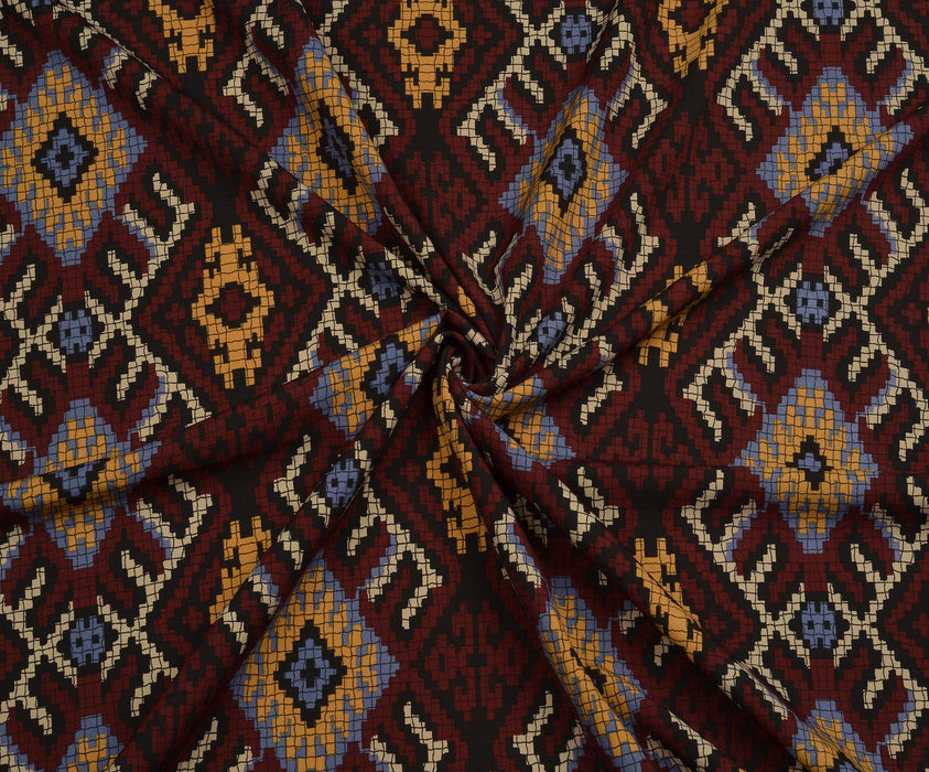 DOUBLE KREP KUMAŞ - BORDO