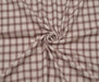 LİKRALI EKOSE DESENLİ KUMAŞ - BORDO