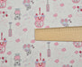 SEVİMLİ AYICIK DESENLİ POPLİN KUMAŞ - PEMBE