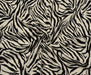 ZEBRA DESENLİ VİSKON KUMAŞ - SİYAH