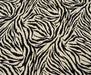 ZEBRA DESENLİ VİSKON KUMAŞ - SİYAH