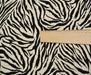 ZEBRA DESENLİ VİSKON KUMAŞ - SİYAH