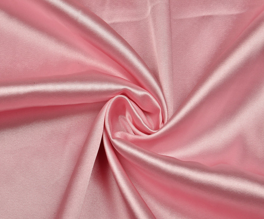 KRİSTAL SATEN KUMAŞ - PEMBE