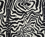 ZEBRA DESENLİ LİKRALI KUMAŞ - SİYAH