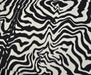 ZEBRA DESENLİ LİKRALI KUMAŞ - SİYAH
