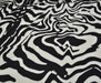 ZEBRA DESENLİ LİKRALI KUMAŞ - SİYAH