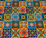 RENKLİ SERAMİK DESENLİ DİJİTAL BASKI KUMAŞ - HARMONİ