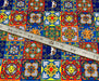 RENKLİ SERAMİKLER  DİJİTAL BASKI KUMAŞ - HARMONİ