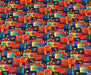 PATCHWORK YAPRAKLAR  DİJİTAL BASKI KUMAŞ - HARMONİ