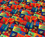 PATCHWORK YAPRAKLAR  DİJİTAL BASKI KUMAŞ - HARMONİ