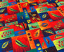 PATCHWORK YAPRAKLAR  DİJİTAL BASKI KUMAŞ - HARMONİ