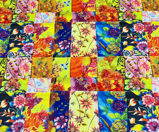 PATCHWORK DESENLİ  DİJİTAL BASKI KUMAŞ - HARMONİ